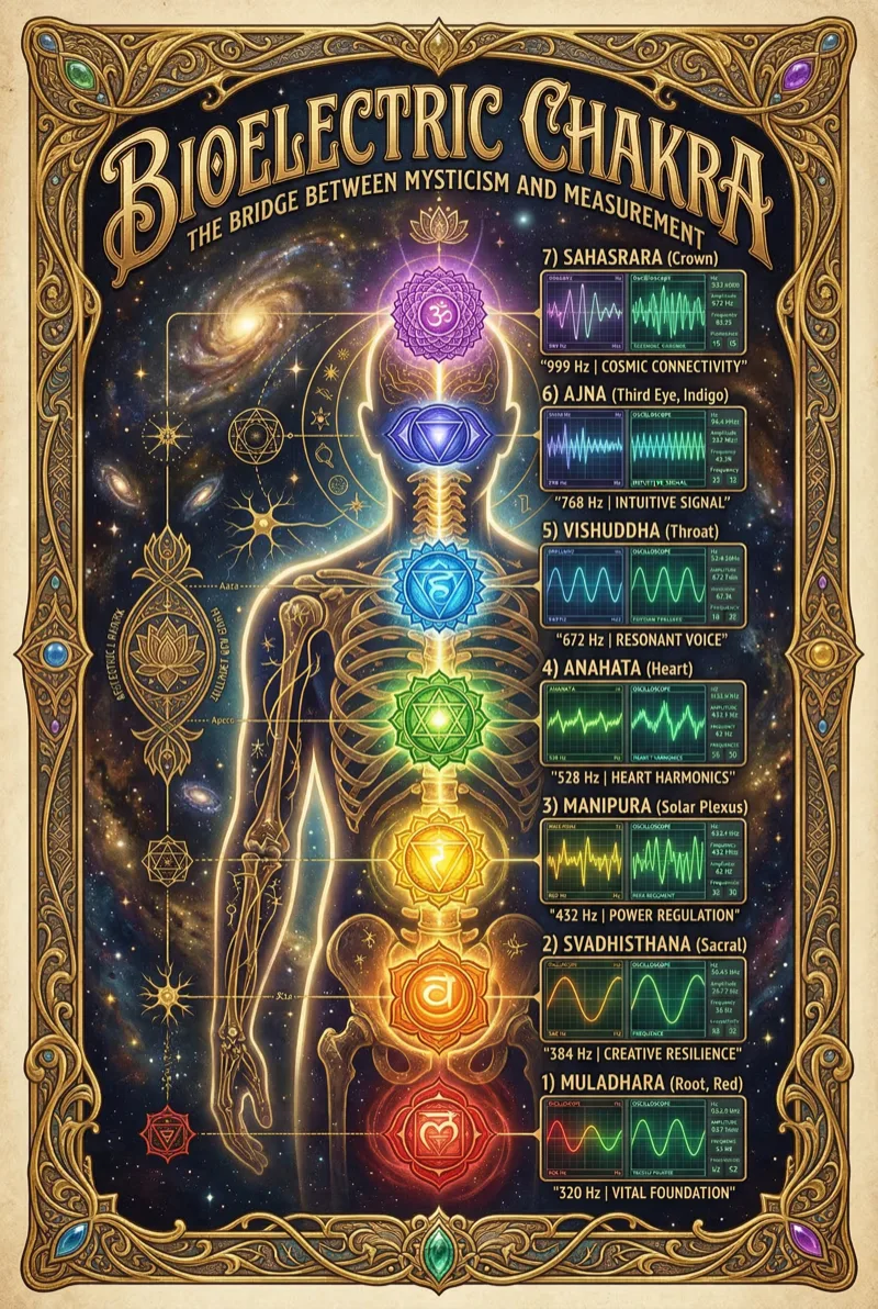 Chakra-Bioelectricity Mapping: The Seven Gates as Voltage Differentials