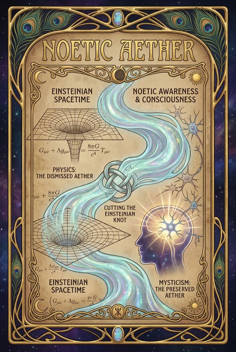 Noetic Aether and the Einsteinian Knot: Untying Physics from Metaphysics