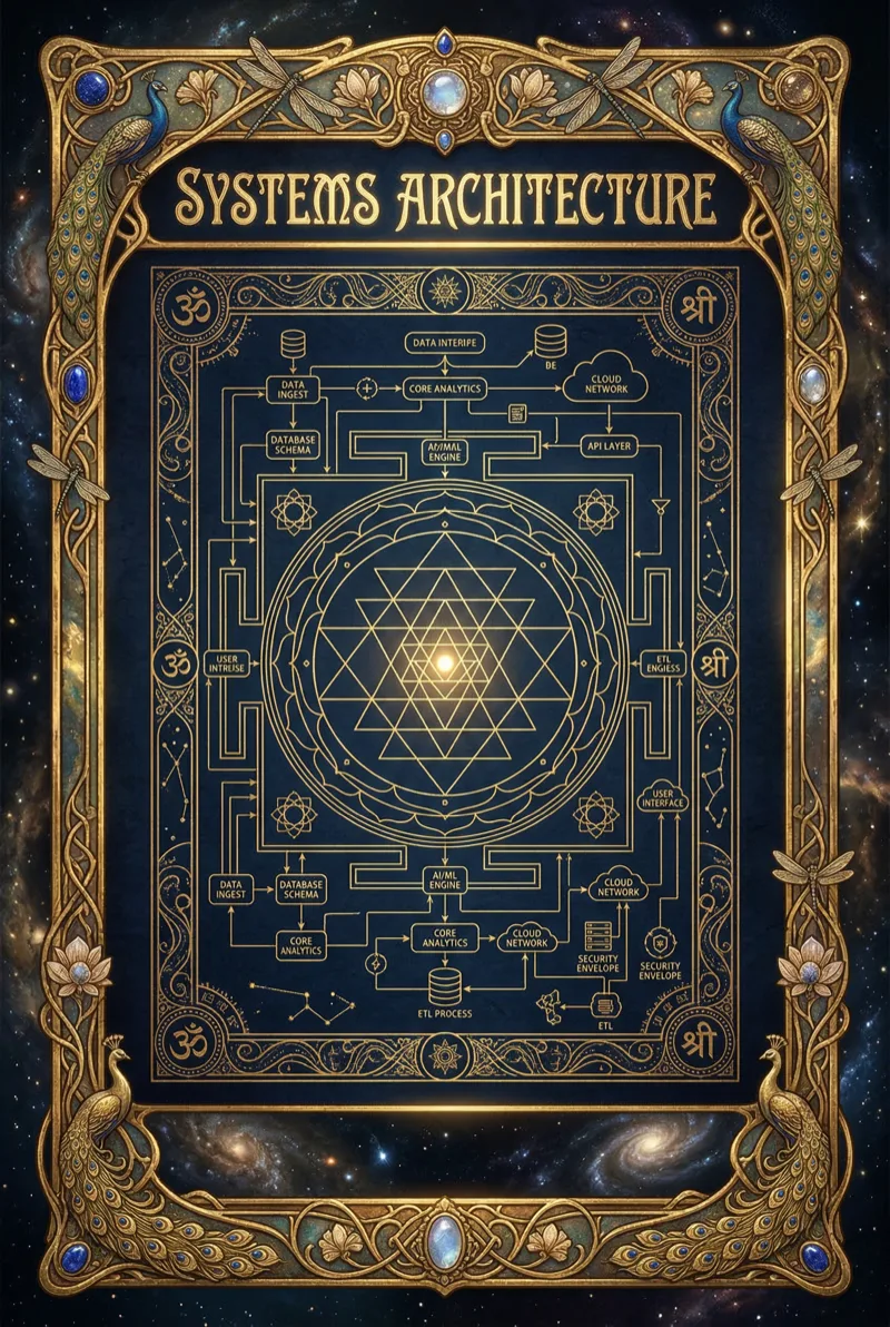 Integrated Vedic-Mathematical Systems Architecture: The Three-Layer Stack